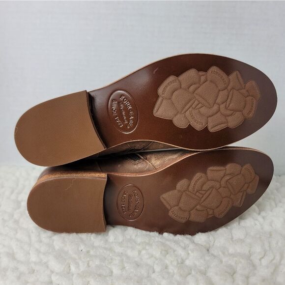 Kork-Ease Riley Womens Ankle Bootie Size 7.5 Brown Leather Zip Side Shoes - Picture 10 of 10